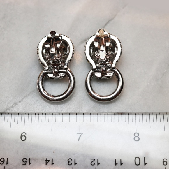 Rare Kenneth Jay Lane Leopard Doorknocker Earrings - Picture 7 of 8